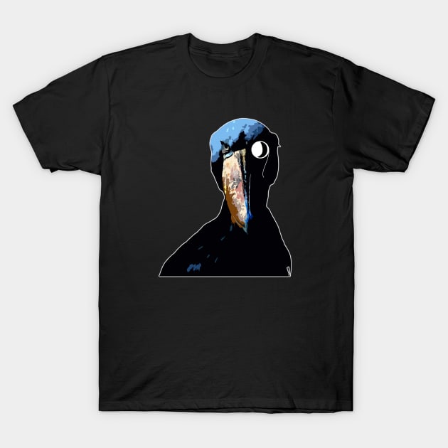 "Hello There" Fancy Shoebill T-Shirt by Toby & Davvy